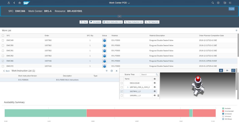 screenshot of SAP Digital Manufacturing Cloud